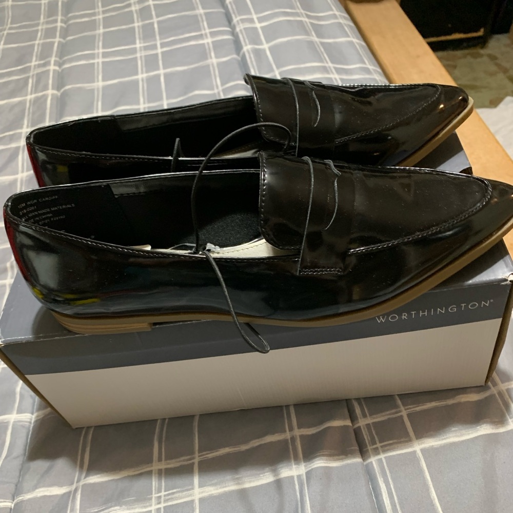 Worthington  wor Cardiff black ladies slip on shoes size 10 medium